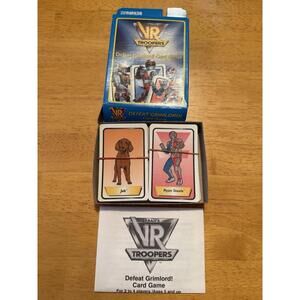 saban's vr troopers defeat grimlord! card game parkers brothers 1994